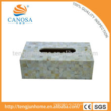 Garantía de Comercio caja de cáscara de agua dulce hecha a mano caja de tejido rectangular